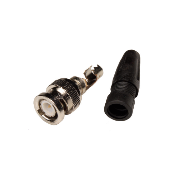 Conector BNC con cubierta de plástico