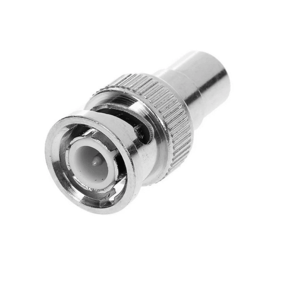 Conector BNC macho / RCA Hembra