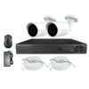 KIT CCTV de 2 cámaras ULTRAHD-5MP completo de interior/exterior con cables mixtos y disco duro de 1TB