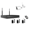 Equipo completo de 1 cámara inalámbrica con disco duro de 1TB y visión nocturna para interior/exterior, sencilla instalación