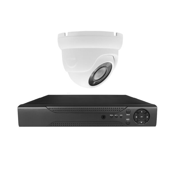 Kit de 1 cámara 5mp con grabador y alimentadores