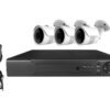 Kit de 3 cámaras 5mp con grabador y alimentadores