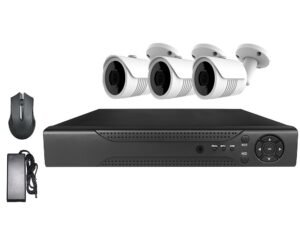 Kit de 3 cámaras 5mp con grabador y alimentadores